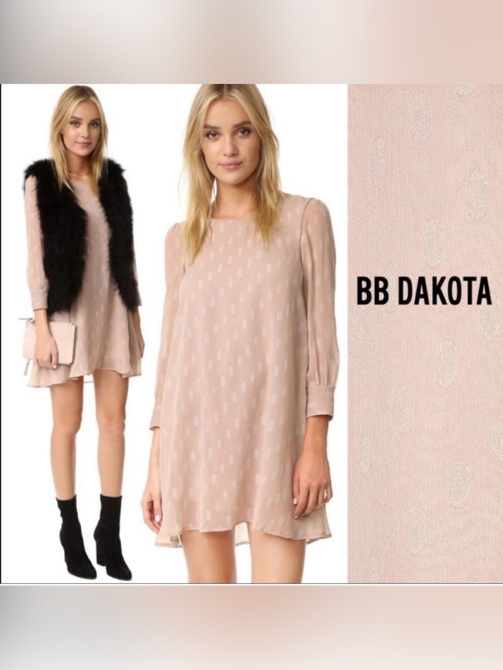 BB Dakota Warren Mettalic Dress